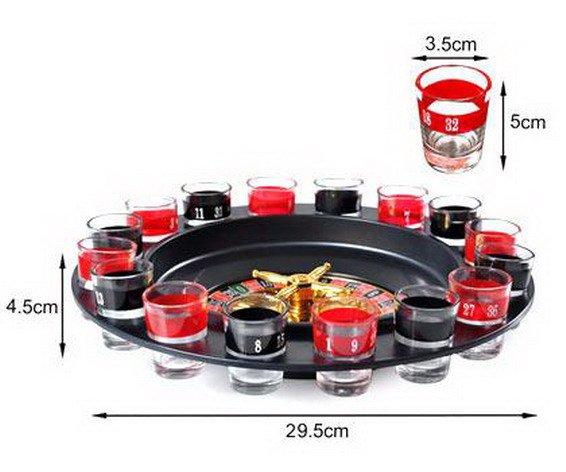 Zaqw Drinking Party Roulette Game Set,Roulette Wheel Set,Mini Roulette Game  Set Exciting Fun Roulette Drinking Game Toy Kit Party Supplies For  Multiplayer Drinking Party 