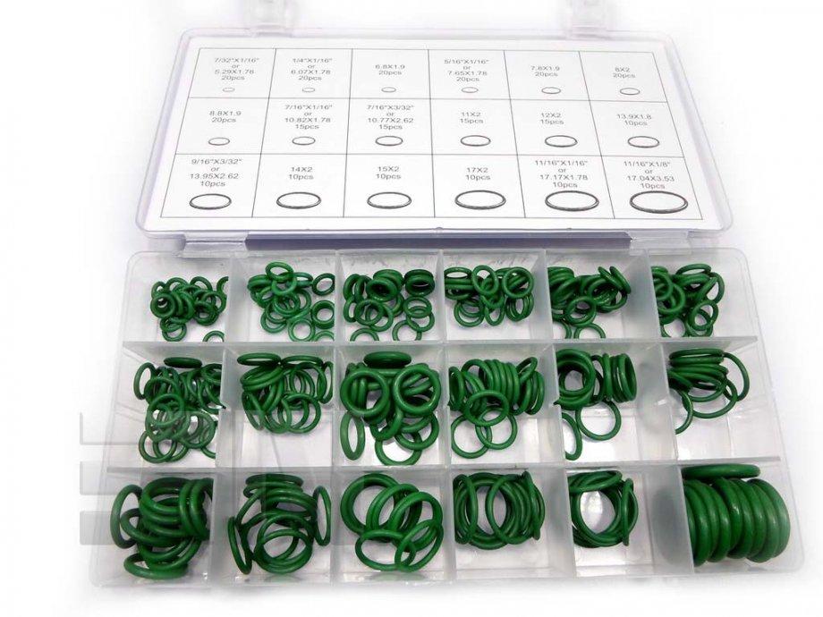 Truce check Essentially Set zelenih gumenih brtvi - O prstenova, O-ring gumica 270 komada